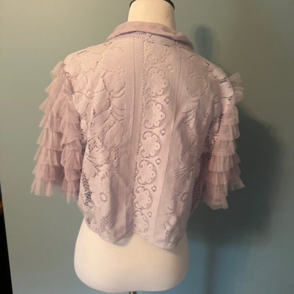 Free People purple cropped blouse size small NEW with TAG - Picture 10 of 10